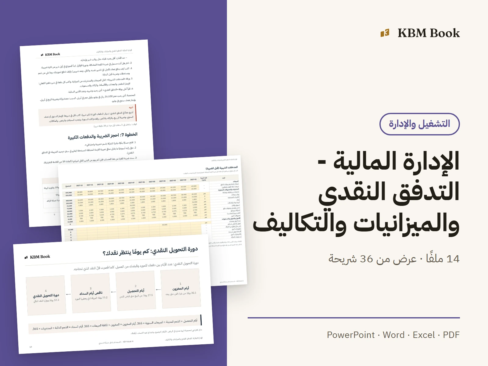 صورة منتج: الإدارة المالية - التدفق النقدي والميزانيات والتكاليف
