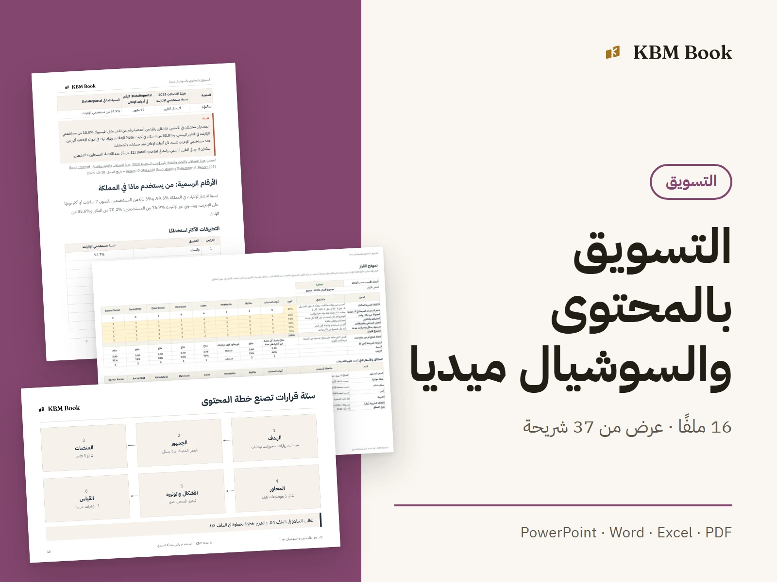 صورة منتج: التسويق بالمحتوى والسوشيال ميديا